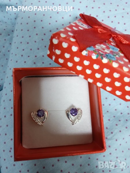 Нови, сребърни обеци. В луксозна, подаръчна кутия., снимка 1