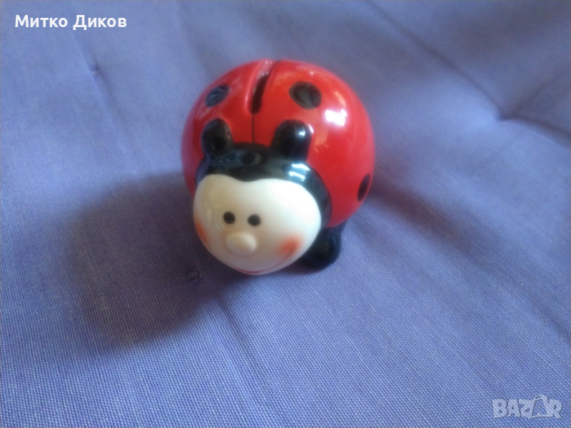 Винтидж касичка порцелан калинка като нова 8х6см, снимка 1