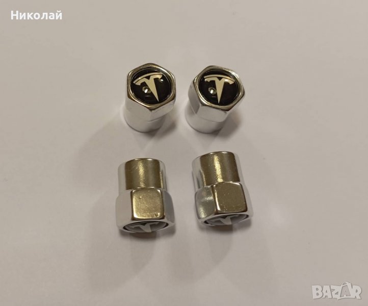 4 бр. Капачки за вентили Тесла , Tesla капачки винтили, снимка 1
