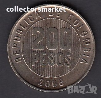 200 песо 2008, Колумбия, снимка 1