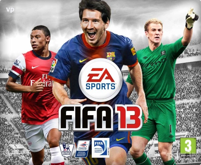 Игра FIFA 13 за Playstation 3, ФИФА за Плейстейшън PS3 с Меси, Роналдо, Бензема, Левандовски, Рамос, снимка 1