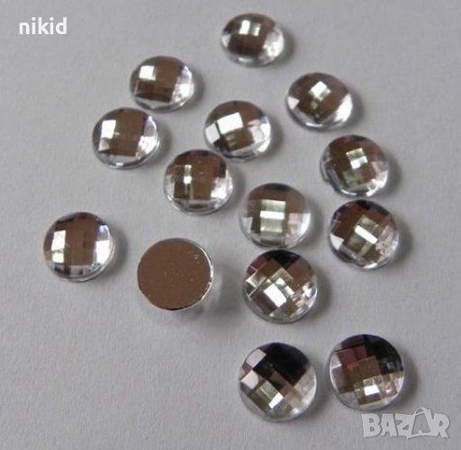 20 бр Кристални камъчета камъни акрилни кръгли за декорация декор ръчна изработка крафт украса декор, снимка 1