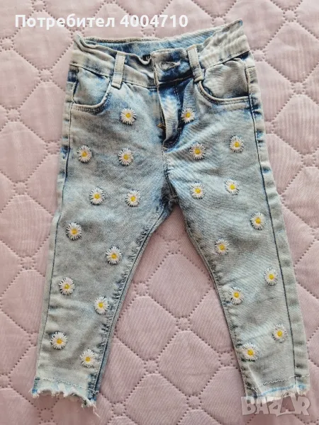 дънки на цветенца за госпожица , снимка 1