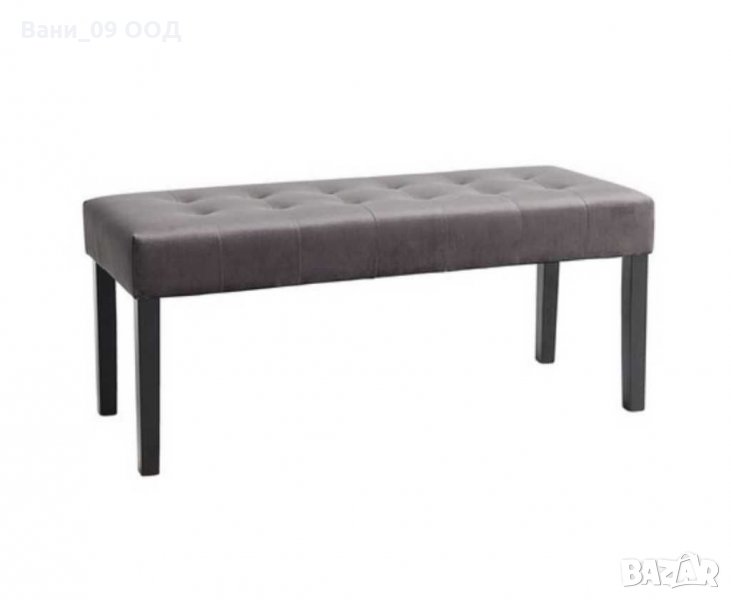 Интериорна пейка от кадифе и масивен чам, снимка 1