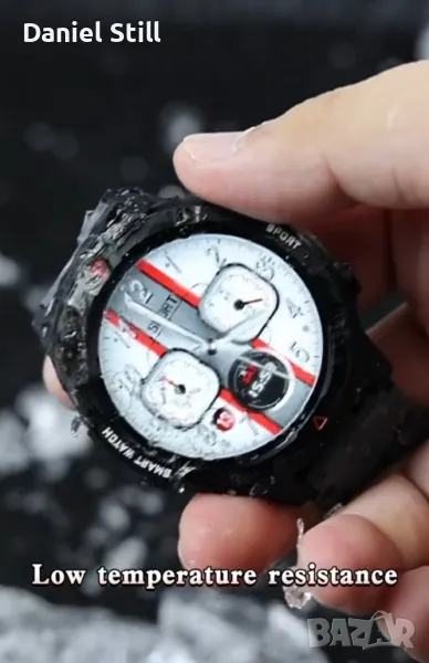 2025 НОВ Модел Луксозен Смарт часовник Голям 1,6" AMOLED дисплей Памет 4G ROM , снимка 1