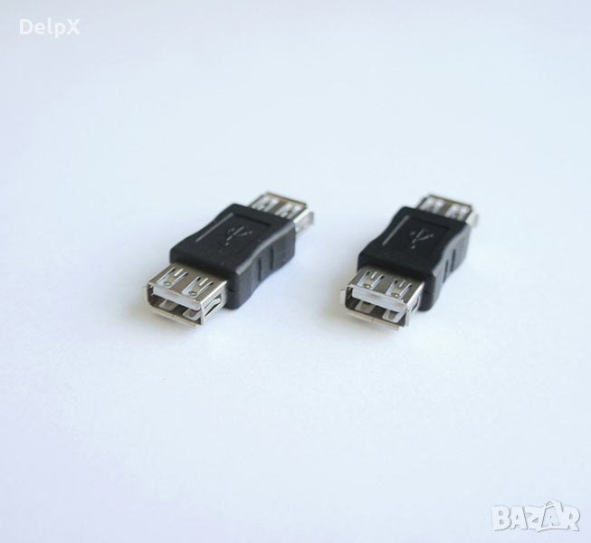 Букса снадка USB-A(ж)/USB-A(ж), снимка 1