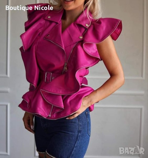 Дамски кожен елек  , снимка 1