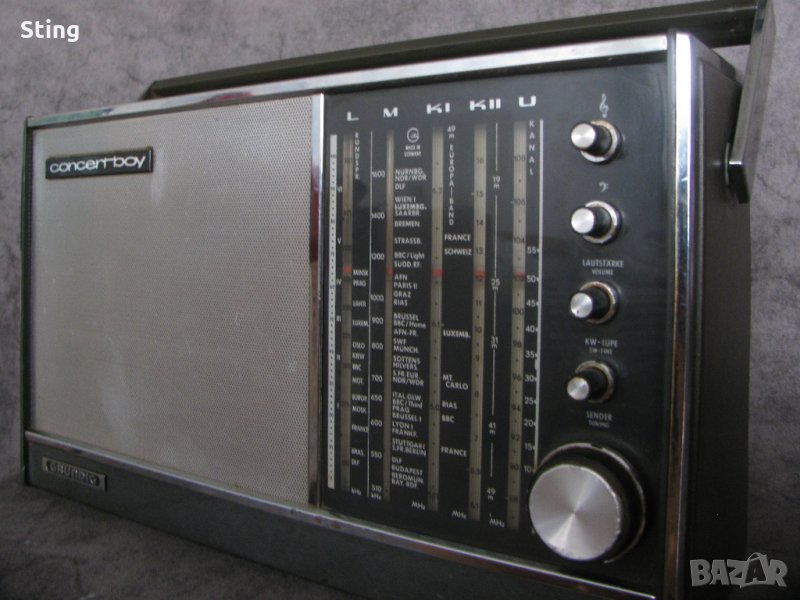GRUNDIG CONCERT-BOY 206 Старо радио , Радиоприемник от 60те , Транзистор, снимка 1