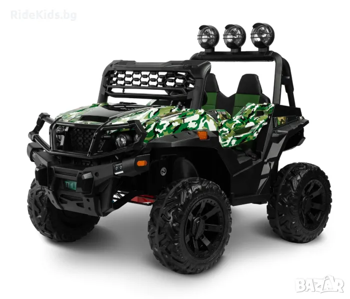 Акумулаторен офроуд джип TIMUS – камуфлажен, 4x4, снимка 1
