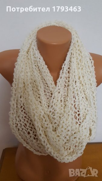 Ръчно плетен кръгъл шал, снимка 1