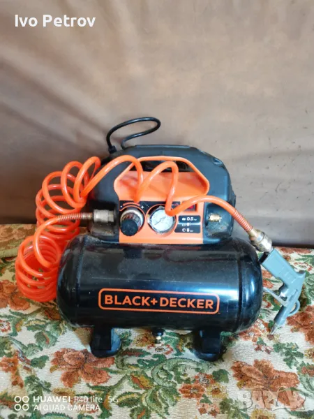 Компресор Black+Decker 6L 8bar 220V, снимка 1