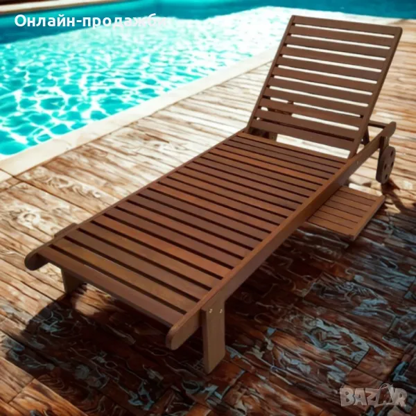 Диван Muhler Meranti с матрак и възглавница BEIGE, снимка 1