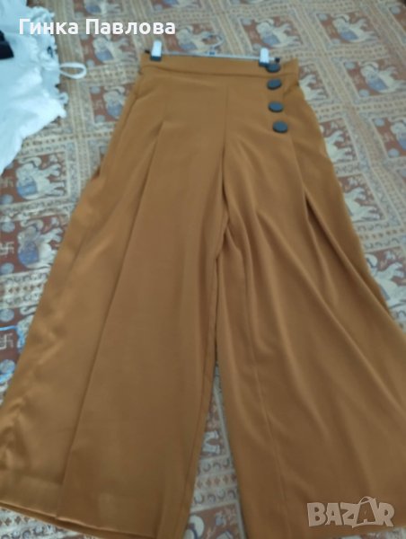 Zara-дамски панталон-широки крачоли, снимка 1