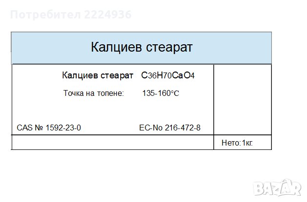 Калциев стеарат, снимка 1