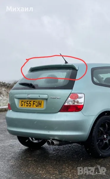 Оригинален заден спойлер/крило за Honda Civic EP2 - 2 врати, снимка 1
