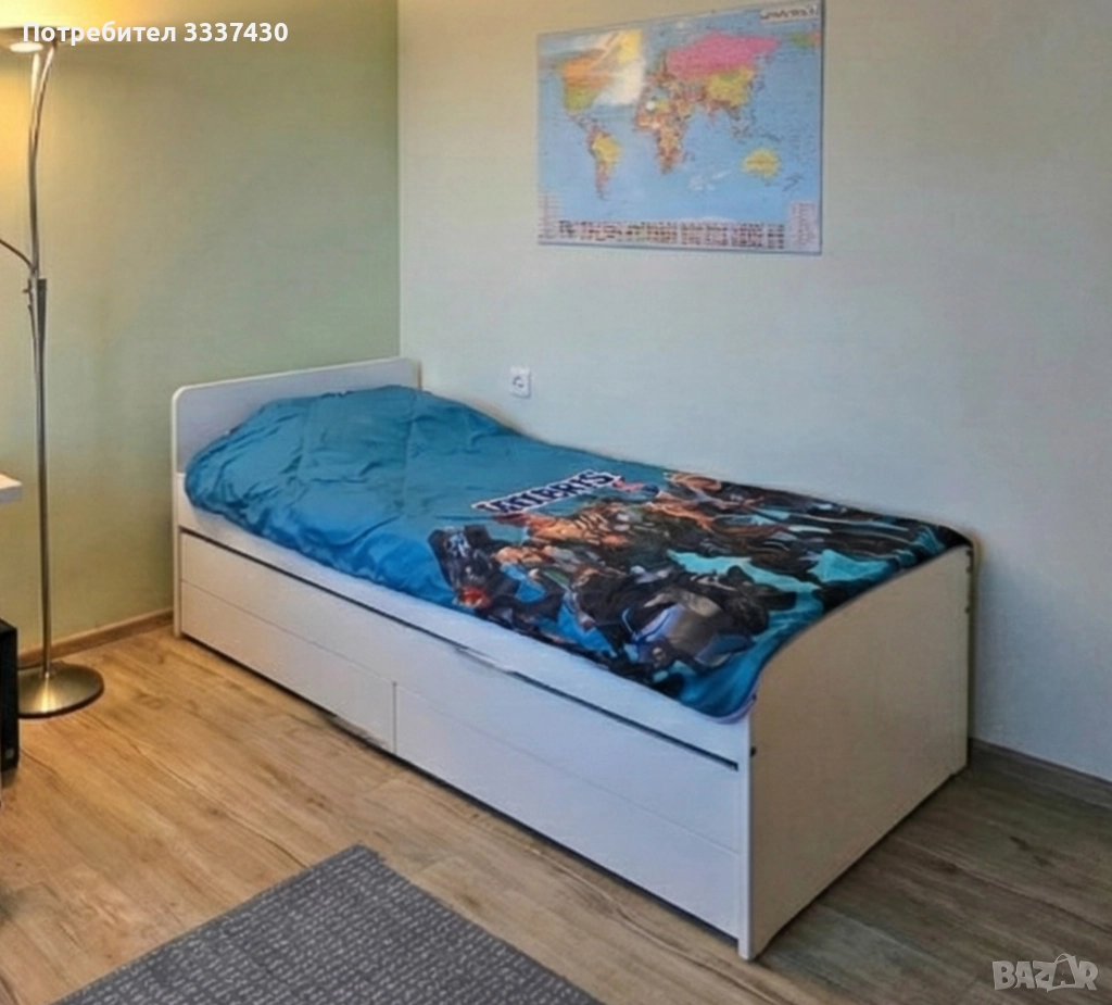 Легло SLÄKT IKEA с допълнителен модул за сън и място за съхранение, снимка 1