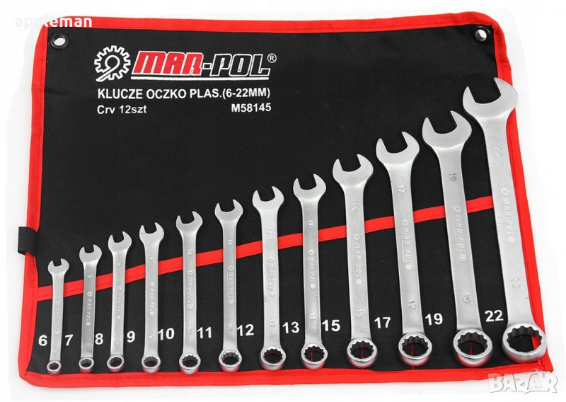 Звездогаечни ключове 6 - 22 мм. MarPol инструменти, снимка 1