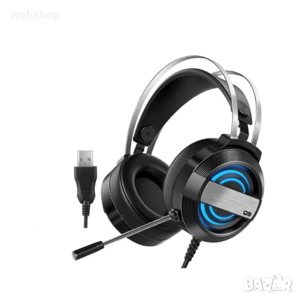 Геймърски слушалки Bestor Q9 , HD LED за PC, PS4, Xbox Wired , Кабелни слушалки за игри , снимка 1