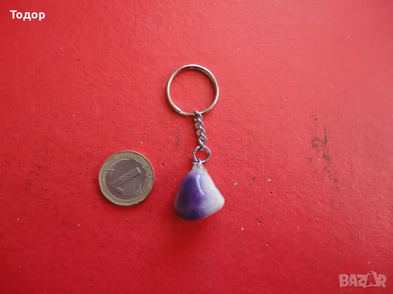Ключодържател с естествен камък 2, снимка 1