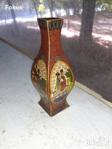Малка стара вазичка Клоазоне, снимка 1