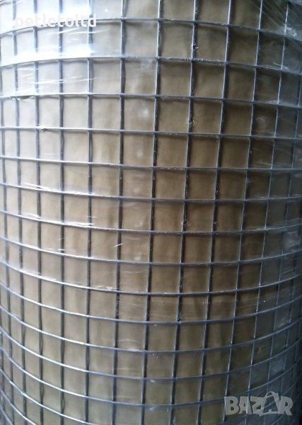 Мрежа поцинкнована електро-заварена за клетки за зайци, птици и други дребни животни 20 мм Х 20 мм, снимка 1