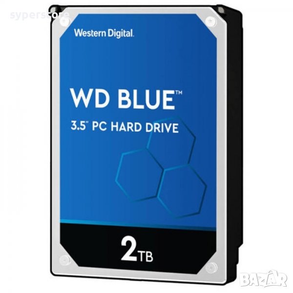 HDD твърд диск, 2TB, WD Blue, SS300407, снимка 1