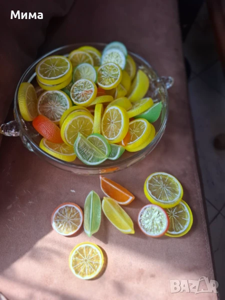 Изкуствени резенчета плодове, снимка 1