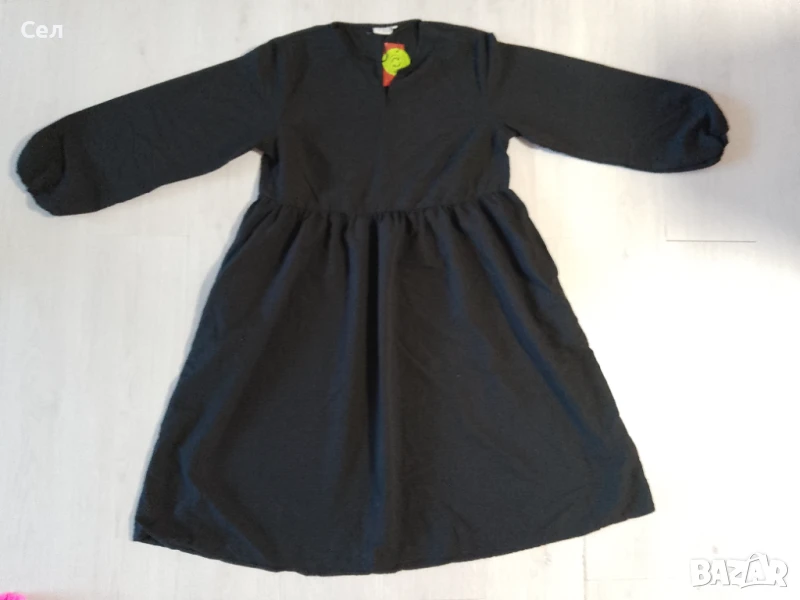 Нова черна ефирна рокля VRS XL, снимка 1