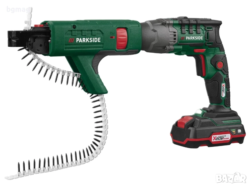 PARKSIDE винтоверт за гипсокартон PTBSA 20-Li A1,с батерия и зарядно, снимка 1