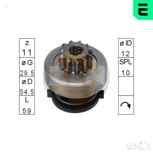 1.01.0800.0 ZEN БЕНДИКС СТАРТЕР 1.8 D, 1.9 D, 1.9 TD, 2.1 D, 2.5 D, CITROEN  PEUGEOT  , снимка 1