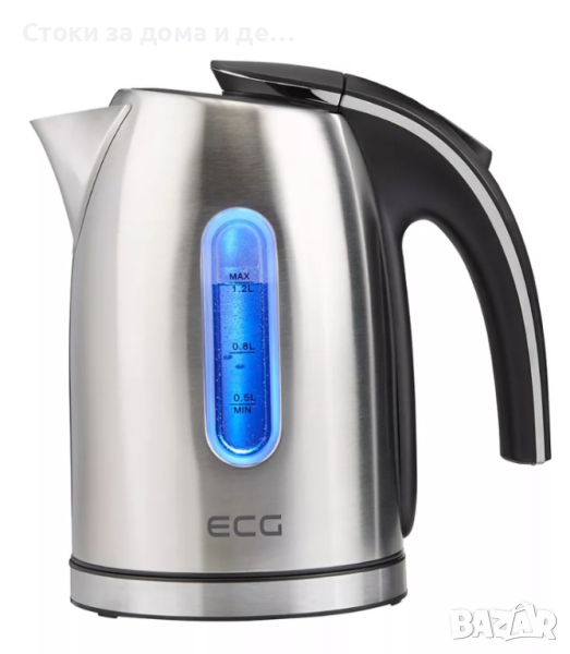 ✨Кана за вода ECG RK 1240, 1630W, 1.2L, Сив , снимка 1