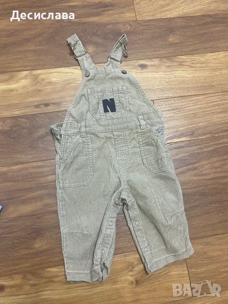 Джинсов гащеризон 3-6 месеца, снимка 1