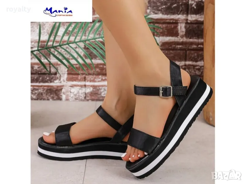 Дамски сандали на платформа Различни цветове , снимка 1