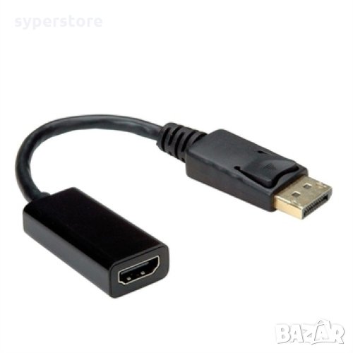 Преходник от DP M към HDMI F Digital One SP01201 Адаптер DP to HDMI F, снимка 1