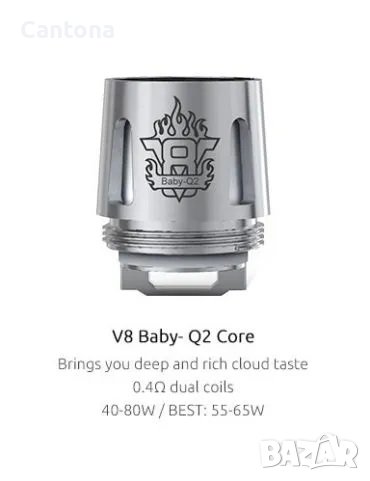 Изпарителна глава Smok - Baby Q2 0.4ohm 40 - 80 W coil , снимка 1