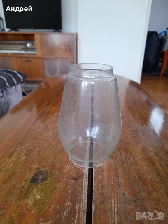 Старо стъкло за газена лампа,фенер #5, снимка 1