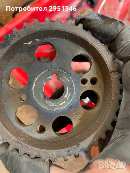 + колело ангренаж за opel insignia astra 2.0 cdti 55183530, снимка 1