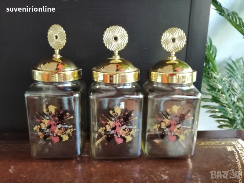 Тройка декоративни буркани , снимка 1