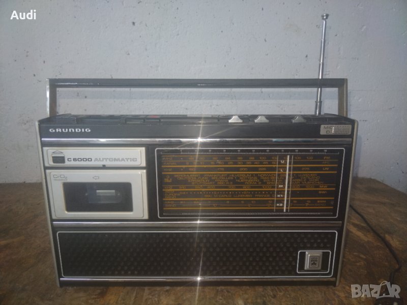 Радио касетофон GRUNDIG C 6000 Automatic за колекция. Germany 1974г. - 1978г. Работи само на радио. , снимка 1