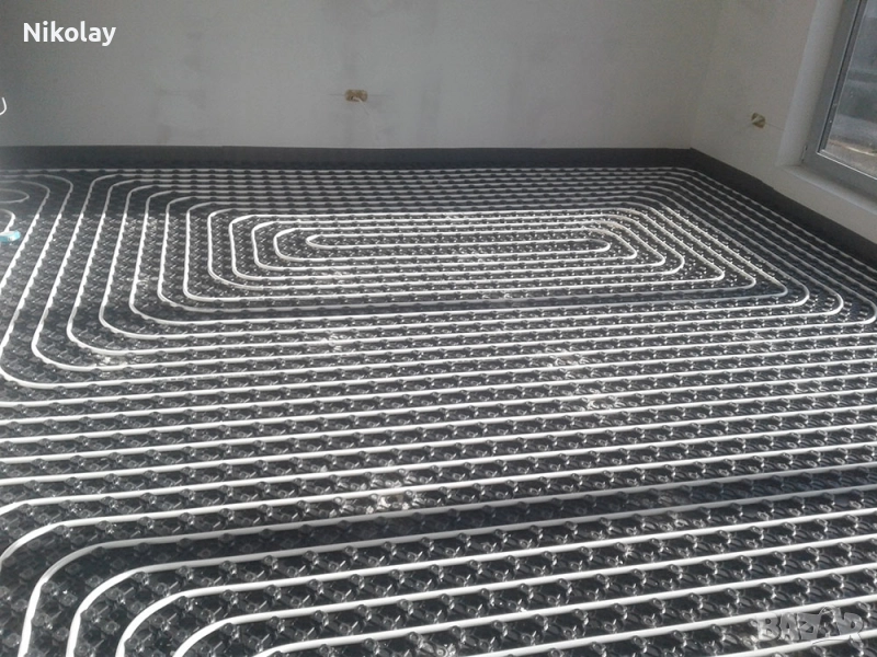 Полагане на водно подово отопление, снимка 1