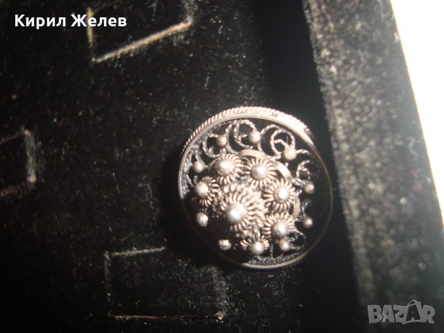 УНИКАЛНА ФИНА ИЗРАБОТКА ФИЛИГРАН с ГРАНУЛАЦИЯ СРЕБЪРНА АРТ ДЕКО БРОШКА СТАРО БИЖУ 17075, снимка 13 - Антикварни и старинни предмети - 31196289