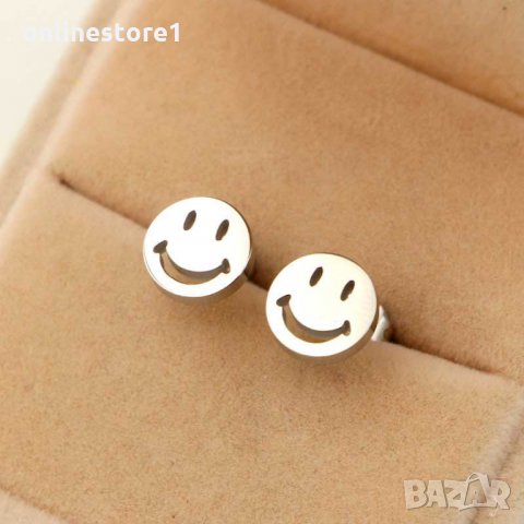 Сребърни Обеци Усмивка - 925 печат сребро BT407
