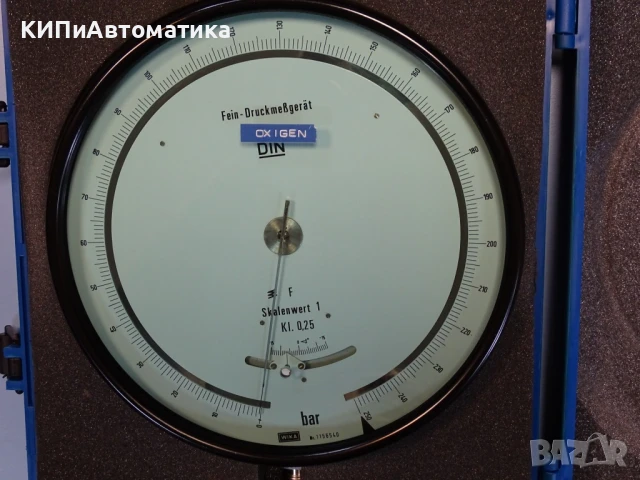 образцов манометър WIKA 341.11.250 (0-250)Bar precision test pressure gauge, снимка 2 - Резервни части за машини - 50505318