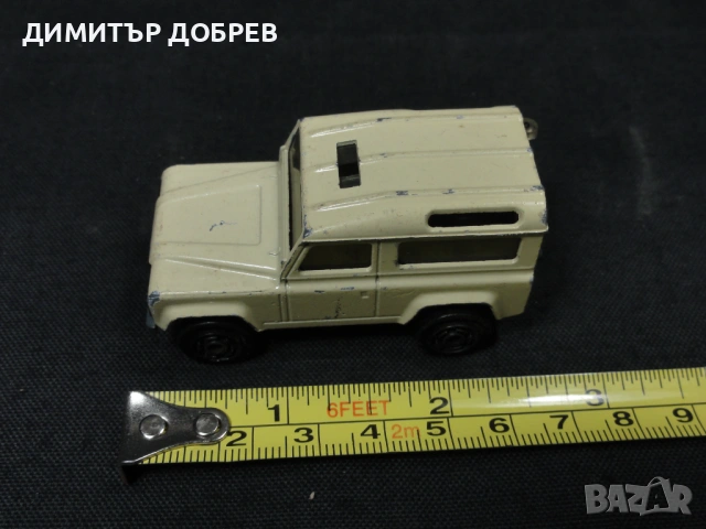 СТАРА РЕТРО МЕТАЛНА КОЛИЧКА LAND ROVER MAJORETTE FRANCE, снимка 7 - Колекции - 53151618