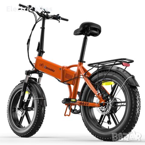 Сгъваем електрически велосипед Eletronbike OD20 – 350W, 48V, до 100 км пробег, снимка 3 - Велосипеди - 54136356