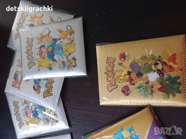 Pokemon карти златни и сребърни -20бр в пакет, снимка 3 - Образователни игри - 42838240