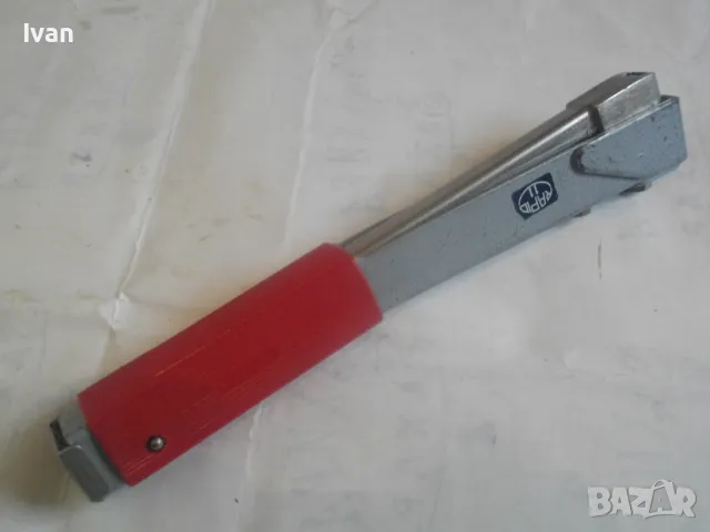 RAPID MADE IN SWEDEN ШВЕДСКИ ОРИГИНАЛЕН РЪЧЕН ТАКЕР ЗА СКОБИ 10мм Старо качество Като нов Масивен , снимка 16 - Други инструменти - 47875961