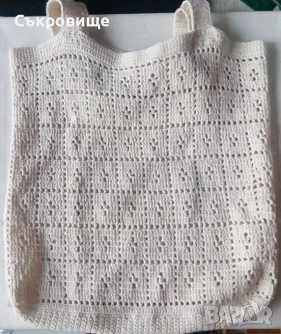 Плетена чанта на една кука тип торба, снимка 3 - Чанти - 48275416