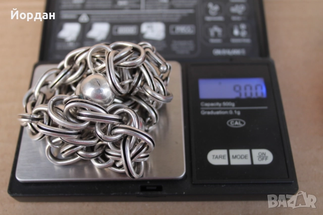 Мъжки сребърен ланец/синджир, снимка 10 - Колиета, медальони, синджири - 52496041