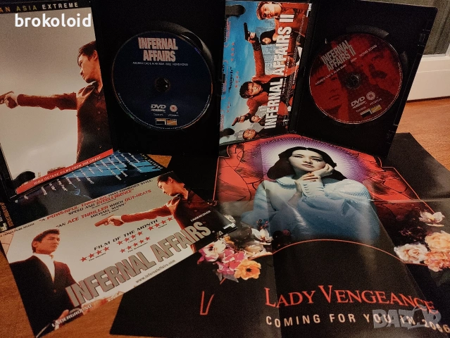 Infernal Affairs 1 & 2 - оригиналът вдъхновил Скорсезе за Departed , снимка 2 - DVD филми - 54021448